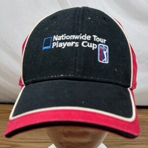 Callaway Men Golf‎ Hat y2k Red Black Nationwide Tour Players Cup OSFM Strapback